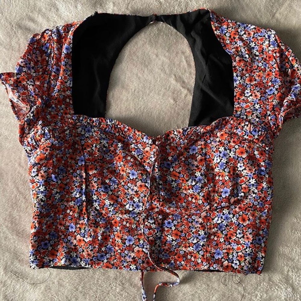Floral Cropped Blouse ✨Cottage Core Aesthetic✨